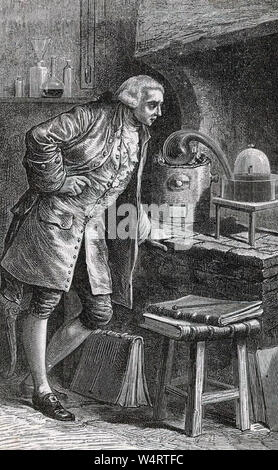 ANTOINE LAVOISIER (1743-1794) Französische Aristokrat und Chemiker Stockfoto