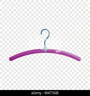 Lila Kleiderbügel Symbol, Cartoon-Stil Stock Vektor