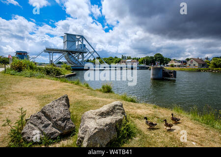 Pegasus Bridge, in der Normandie, Frankreich Stockfoto