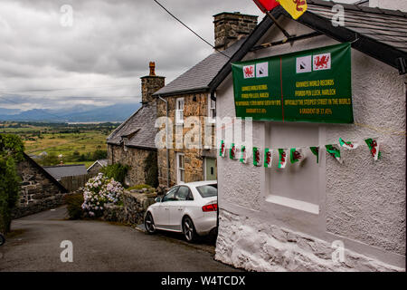 Die steilste Straße der Welt. Stockfoto