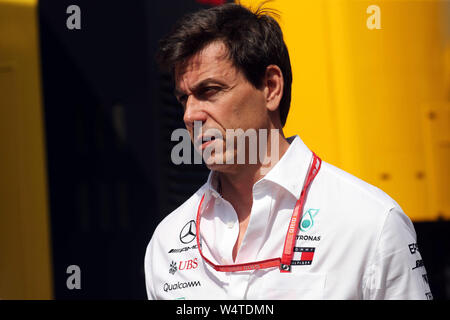 Hockenheim, Deutschland. 25. Juli, 2019. Grand Prix der Formel 1 Deutschland 2019 Im Bild: Toto Wolff (GER) Mercedes AMG W 1 Gesellschafter und Geschäftsführer der Credit: LaPresse/Alamy leben Nachrichten Stockfoto