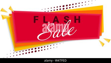 Flash Sale Banner Template Design. Vector Illustration. Eps 10. Stock Vektor