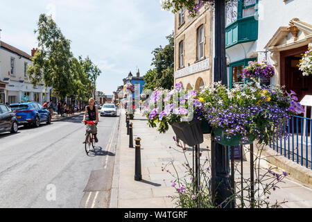 High Street Glastonbury, Somerset, Großbritannien Stockfoto