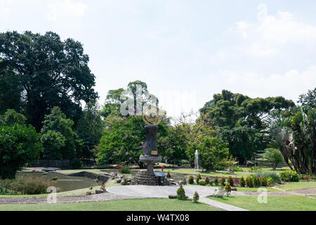 Bogor, Indonesien - September 6, 2018: Blick auf den Garten in Bogor Botanical Gardens, in Bogor, Indonesien. Stockfoto