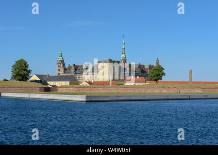 Helsingor, Dänemark - 28 Juni 2019: Schloss Kronborg bei Helsingør in Dänemark Stockfoto