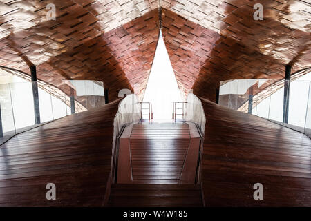 Nakhon Sawan, Thailand - 12 April, 2019: Blick von Pasan, das Denkmal für die Herkunft der Fluss Chao Phraya Nakhon Sawan in Thailand. Dies ist t Stockfoto