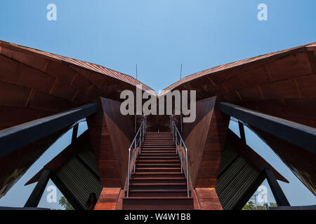 Nakhon Sawan, Thailand - 12 April, 2019: Blick von Pasan, das Denkmal für die Herkunft der Fluss Chao Phraya Nakhon Sawan in Thailand. Dies ist t Stockfoto