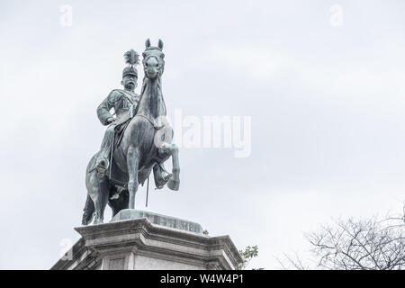 Tokyo, Japan - 17. März 2019: Blick auf er Denkmal des kaiserlichen Prinzen Komatsunomiya Akihito in Ueno Park, Tokyo Japan Stockfoto