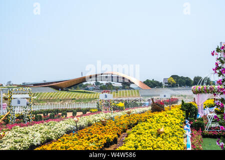 Nakhon Sawan, Thailand - 12 April, 2019: Blick von Pasan, das Denkmal für die Herkunft der Fluss Chao Phraya Nakhon Sawan in Thailand. Dies ist t Stockfoto