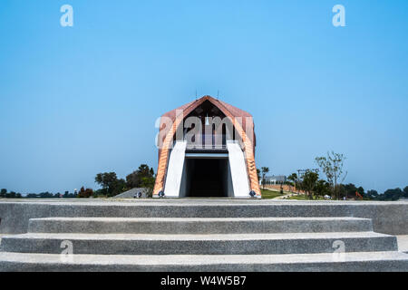 Nakhon Sawan, Thailand - 12 April, 2019: Blick von Pasan, das Denkmal für die Herkunft der Fluss Chao Phraya Nakhon Sawan in Thailand. Dies ist t Stockfoto
