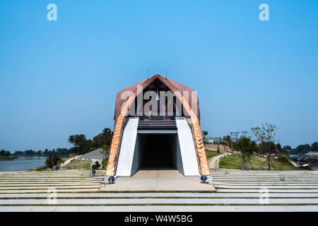 Nakhon Sawan, Thailand - 12 April, 2019: Blick von Pasan, das Denkmal für die Herkunft der Fluss Chao Phraya Nakhon Sawan in Thailand. Dies ist t Stockfoto