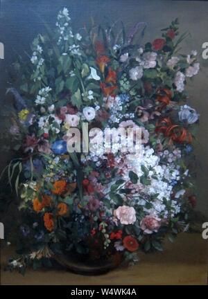 Die Zustellung der Blumen in einer Vase von Gustave Courbet, 1862, Stockfoto