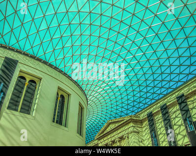 Den Great Court des British Museum. London, England, UK. Stockfoto