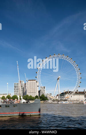 Juli 24, 2019 London Eye, London, UK Stockfoto