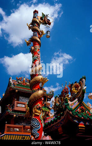 Die chinesischen Gong Wu Schrein Tempel in Bangkok, Thailand in Südostasien im Fernen Osten. Göttin Stockfoto