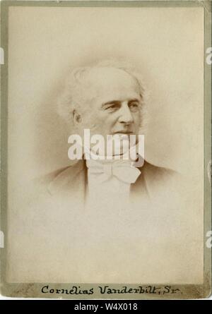 Cornelius Vanderbilt Kabinett Karte. Stockfoto