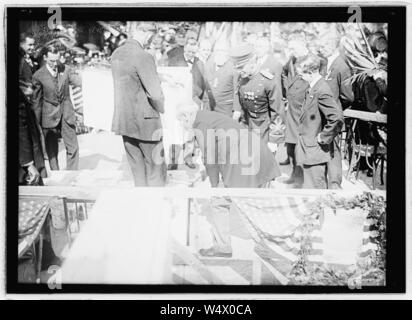 Grundsteinlegung, Arlington (Virginia), Okt. 13, 1915 Stockfoto