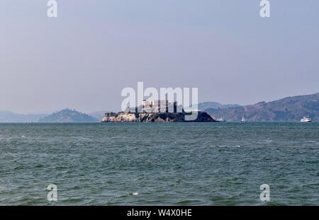 Die Insel Alcatraz in San Francisco, Kalifornien Stockfoto