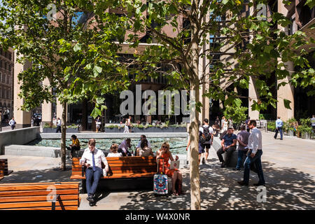 Bloomberg Gebäude, Europäische Zentrale Medien Gruppe, 3 Queen Victoria Street, London, England, Großbritannien Stockfoto