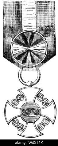 Corona d'Italia - Croce Cavalieri e Uffiziali. Stockfoto