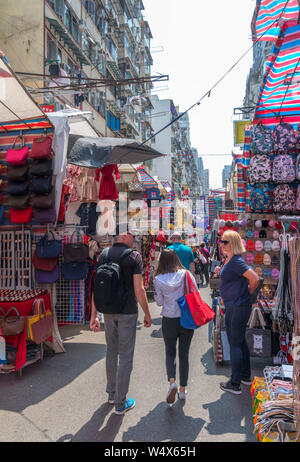 Ladies Market auf Tung Choi Street, Mong Kok, Kowloon, Hongkong, China Stockfoto