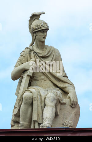 ST. PETERSBURG, Russland - Juli 12, 2016: Die Skulptur, die das Gebäude der Admiralität, St. Petersburg, Russland schmückt. Die Skulptur zeigt Alexand Stockfoto