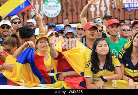 25. Juli 2019, Embrun, Valloire, Provence-Alpes-C&#xf4;te d'Azur, Frankreich; eine Tour de France Etappe 18; Nairo Quintana, Movistar Team Stockfoto