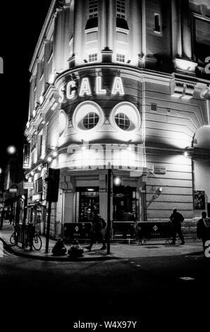 Scala Disco und Live Musik am Abend, Pentonville Road, London, Kings Cross, London, England, Vereinigtes Königreich. Stockfoto