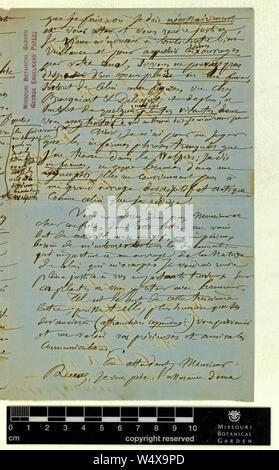 Schriftverkehr - Lemaire (Charles) und Engelmann (George) (Oct 11, 1862 (2)) Stockfoto