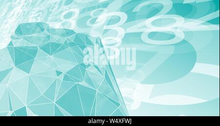 Grosse Daten Konzept abstrakter Technologie Hintergrund Stock Vektor