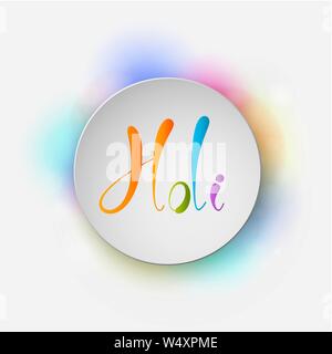 Happy Holi indischen Frühlingsfest der Farben Stock Vektor
