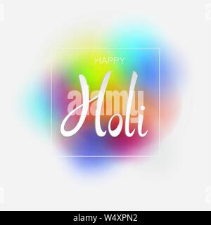 Happy Holi indischen Frühlingsfest der Farben Stock Vektor