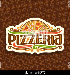 Vektor logo für Italienische Pizzeria Stock Vektor