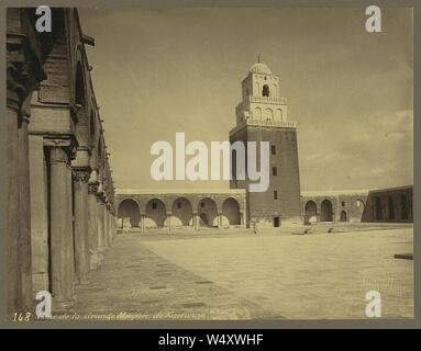 Cour de la Grande Mosquée de Kairouan Stockfoto