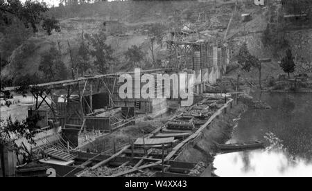 Staudamm grosse Fälle Tennessee/Dam grosse Fälle Tennessee Stockfoto