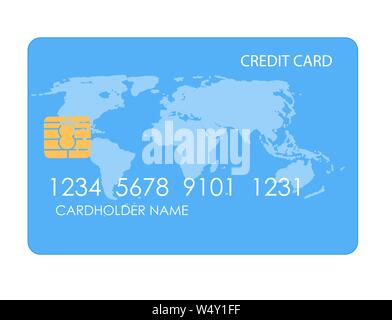 Kreditkarte Symbol. Vector Illustration Stock Vektor