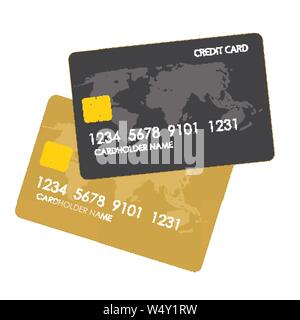 Kreditkarte Symbol. Vector Illustration Stock Vektor