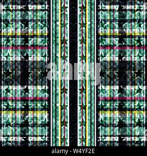 Die Sterne und Kreise farbige geometrische Hintergrund Vector Illustration Stock Vektor