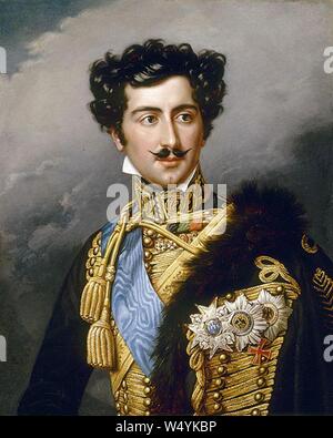 Kronprinz Oscar von Schweden, gemalt von Joseph Karl Stieler. Stockfoto