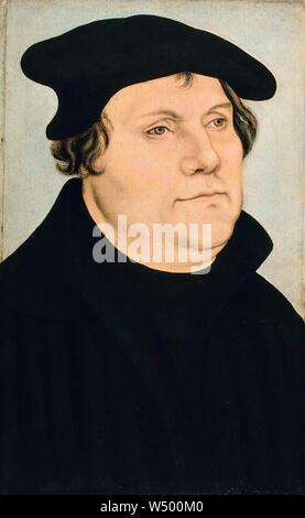 Lucas Cranach (I) Workshop - Martin Luther - Gemäldegalerie Berlin. Stockfoto