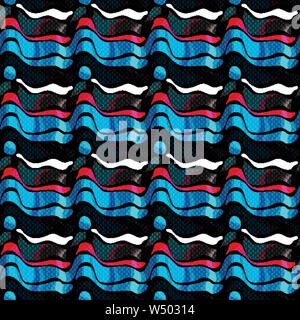 Graffiti abstrakte Farbe nahtlose Hintergrund Stock Vektor