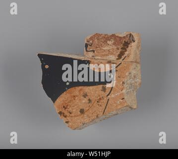 Dachgeschoss Red-Figure Kalpis Fragment, Unbekannt, Athen, Griechenland, 500 - 450 v. Chr., Terracotta, 2cm (13/16-in Stockfoto