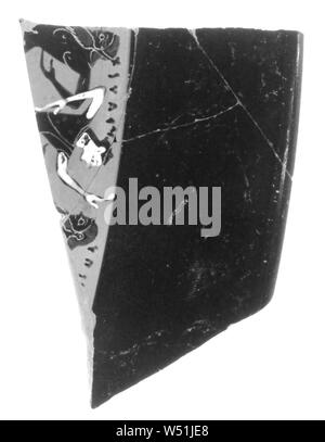 Dachgeschoss Panathenaic Amphora Fragment, Unbekannt, Attika, Griechenland, 6. Jahrhundert v. Chr., Terrakotta, 5,9 × 8 cm (2 5/16 x 3 1/8 in. Stockfoto