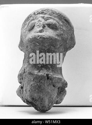 Menschlichen Kopf, ist unbekannt, Kampanien, Süditalien, 6. Jahrhundert v. Chr., Terrakotta, 7,4 cm (2 15/16 in Stockfoto