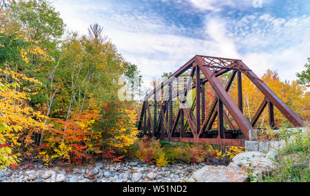 Crawford Notch State Park Bridge, New Hampshire. Stockfoto