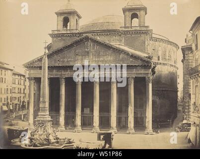 Pantheon, unbekannte Teekocher, Italienisch, Rom, Italien, über 1865-1870, Eiweiß Silber drucken, 50,8 × 67,5 cm (20×26 9/16 Zoll Stockfoto