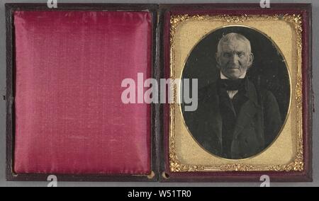 Portrait eines älteren Mannes, Unbekannten, amerikanischen, ca. 1847, Daguerreotypie Stockfoto