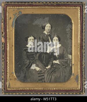 Portrait von drei Frauen, Unbekannten, amerikanischen, etwa 1850, Daguerreotypie Stockfoto
