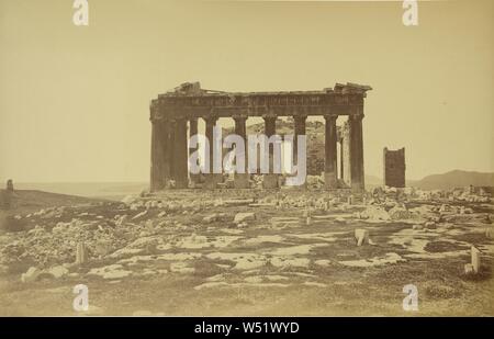 Parthenon, Gesicht Orientale., William J. Stillman (American, 1828 - 1901), 1860, Eiweiß silber Drucken Stockfoto