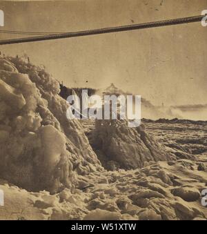 Die Hängebrücke. Niagara, Unbekannten, amerikanischen, ca. 1870, Eiweiß silber Drucken Stockfoto